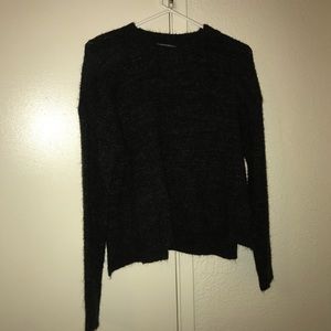 crew neck black brandy melville sweater